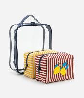 Kit 03 Nécessaire Diversas com Estampa Tropical Listrada - 1