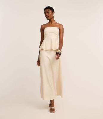 Saia Longa Evasê com Cós Largo