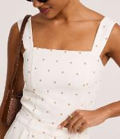 Blusa Texturizado em Piquet com Alça Larga e Estampa Poá - 2