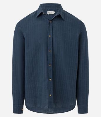 Camisa Comfort em Algodão com Textura Maquinetada