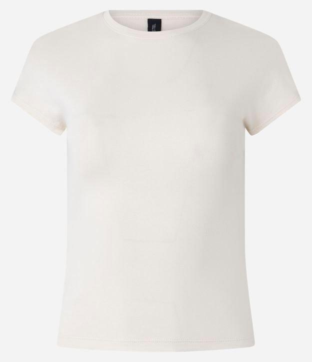 Blusa Básica em Ribana com Ombro Caído - 1