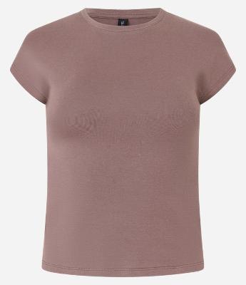 Blusa Básica em Ribana com Ombro Caído