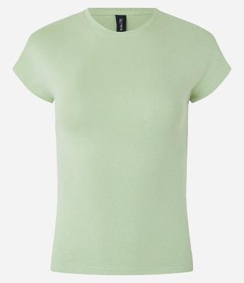 Blusa Básica em Ribana com Ombro Caído