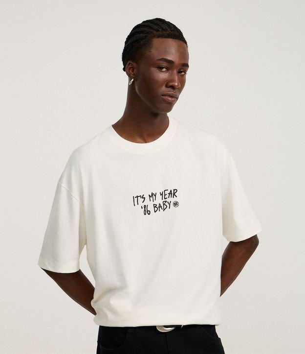 Camiseta Relaxed em Algodão com Estampa e Lettering Stranger Things - 1