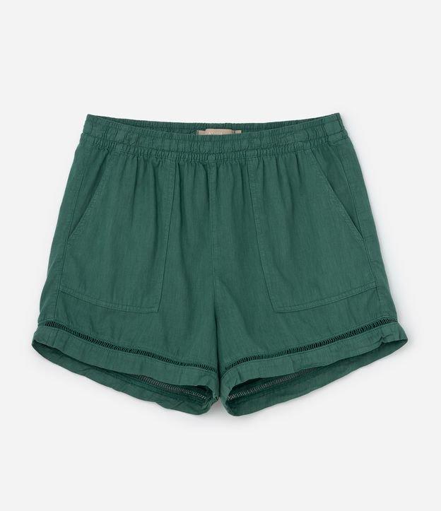 Short Mom em Sarja com Entremeio Curve & Plus Size - 1