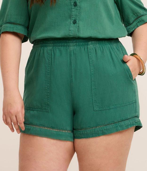 Short Mom em Sarja com Entremeio Curve & Plus Size - 3
