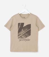 Camiseta Infantil com Estampa Folhagem - Tam 5 a 14  Anos - 1