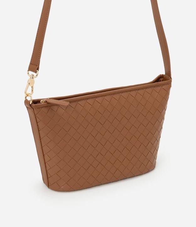 Bolsa Transversal em PU com Textura Tressê - 1