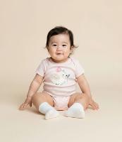 Body Infantil com Estampa de Pássaro e Listras - Tam RN a 18 Meses - 2