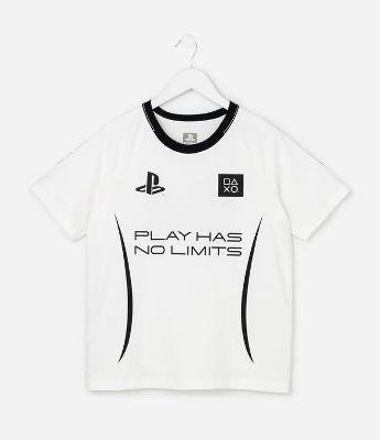 Camiseta Infantil em Algodão Playstation - Tam 5 a 14 Anos