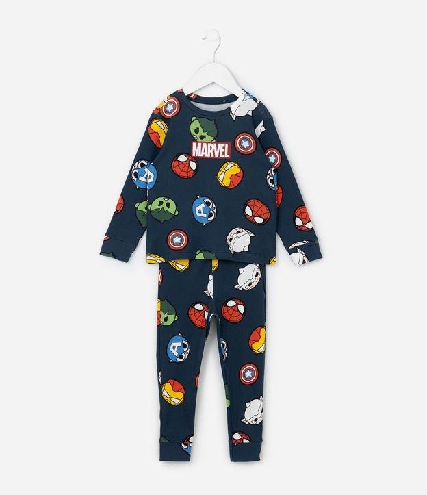 Pijama Longo Infantil Mini Heróis Marvel - Tam 2 a 6 Anos - 1