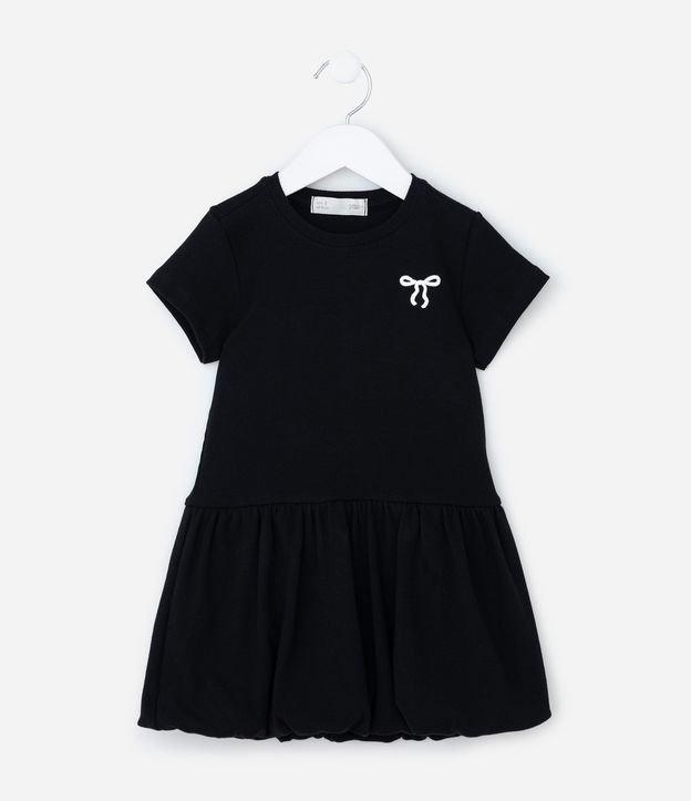 Vestido Balonê Infantil com Bordado de Laço - Tam 1 a 6 Anos - 1