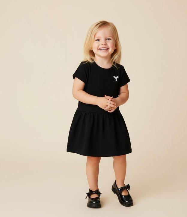 Vestido Balonê Infantil com Bordado de Laço - Tam 1 a 6 Anos - 2