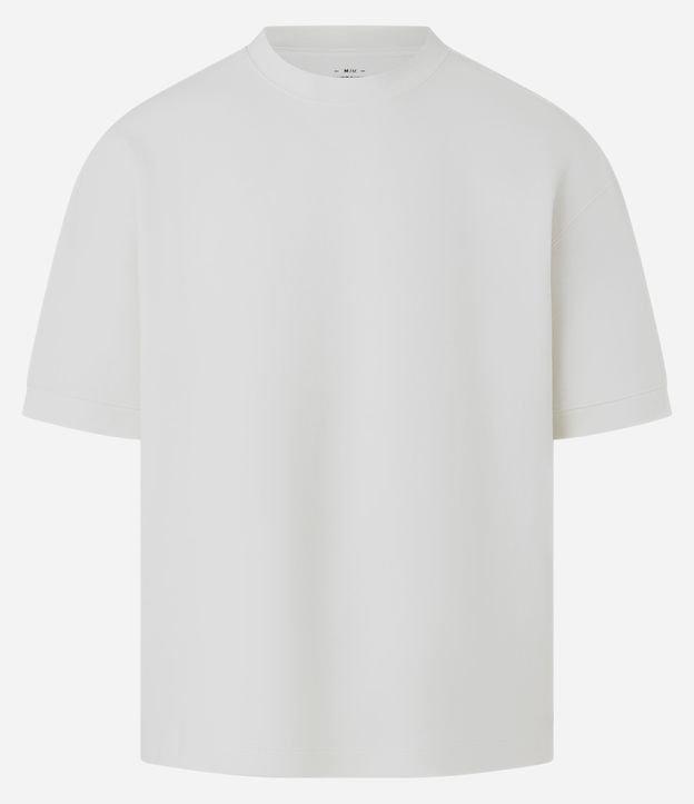 Camiseta Oversize em Moletinho com Cava Deslocada - 1