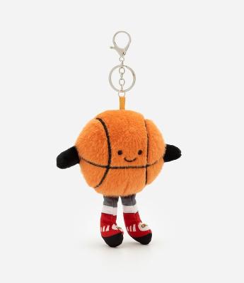 Chaveiro Infantil com Pelúcia Bola de Basquete - Tam Único