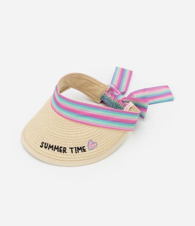 Viseira Infantil em Palha com Amarração - Tam Único - 1