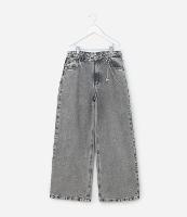 Calça Infantil Wide Leg em Jeans Estonada - Tam 5 a 14 Anos - 1