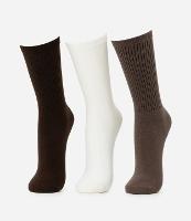 Kit 03 Meia Cano Alto em Algodão Canelado Lupo - 1