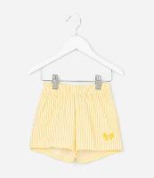 Short Infantil em Tricoline com Listras Fio Tinto - Tam 1 a 6 Anos - 1