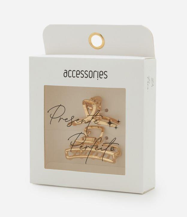 Kit 02 Piranha de Cabelo Laço e Retangular Vazadas - 2