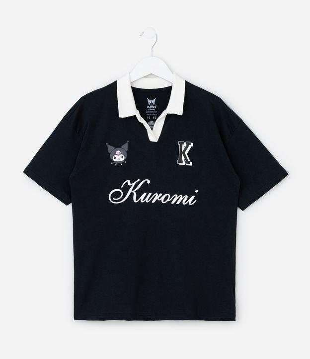 Camiseta Infantil Polo Relaxed Kuromi - Tam  5 a 14 Anos - 1