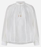 Blusa Bata em Voal com Amarração e Picuetas - 1