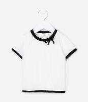 Blusa Infantil em Ribana com Laço - Tam 1 a 6 Anos - 1