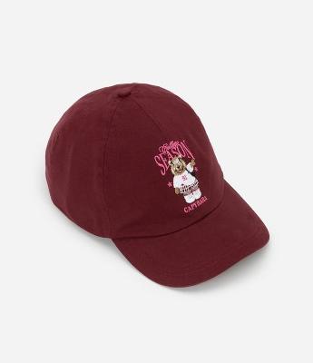 Boné Infantil Aba Curva Estampa Capivara - Tam Único