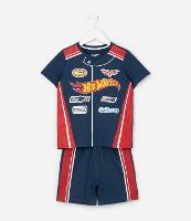 Pijama Infantil com Estampa Hot Wheels - Tam 3 a 10 Anos - 1