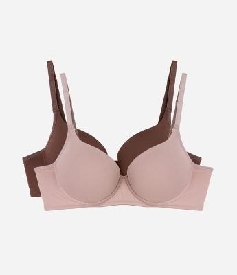 Kit 02 Sutiãs com Bojo em Microfibra