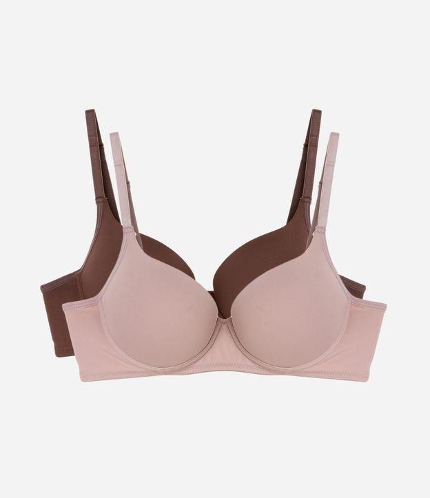 Kit 02 Sutiãs com Bojo em Microfibra - 1