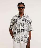 Camisa Relaxed em Viscose com Estampa de Tarot Texturizada - 2