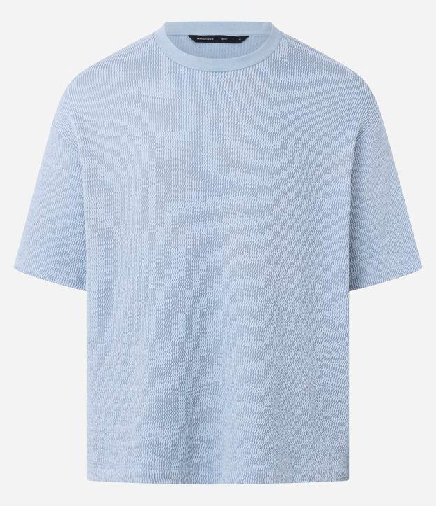 Camiseta Boxy em Algodão Texturizada - 1