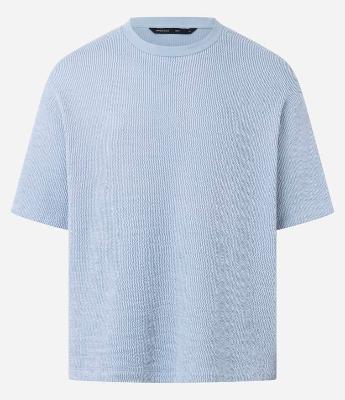 Camiseta Boxy em Algodão Texturizada