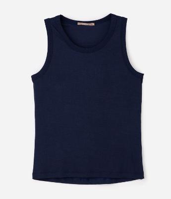 Blusa Regata Canelada em Ribana Curve & Plus Size