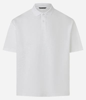 Camisa Polo Boxy em Linho e Malhão