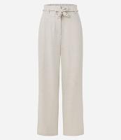 Calça Pantalona em Viscolinho com Cinto Corda - 1