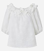 Blusa Texturizada Ombro a Ombro com - 1