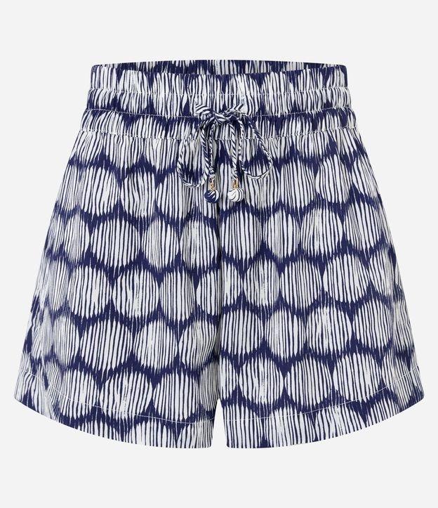 Saída de Praia Short em Chiffon Poá Diferenciado - 1