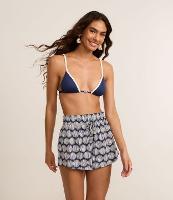 Saída de Praia Short em Chiffon Poá Diferenciado - 2