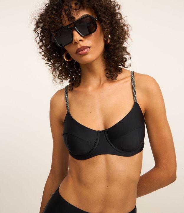 Biquíni Top Meia Taça em Microfibra com Alça Elástica - 1