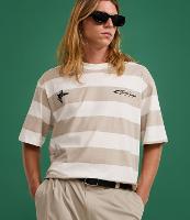 Camiseta Boxy em Algodão com Estampa e Listras - 2