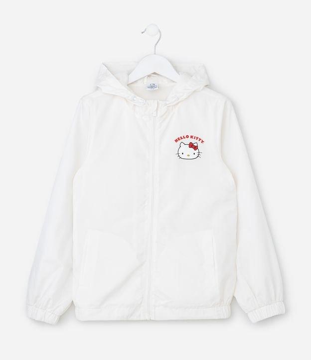 Jaqueta Infantil Quebra Vento com Estampa Hello Kitty - Tam 5 a 14 Anos - 1
