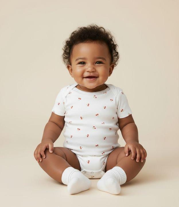 Body Infantil com Estampa de Cereja - Tam RN a 18 Meses - 2