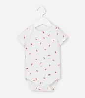 Body Infantil com Estampa de Cereja - Tam RN a 18 Meses - 1