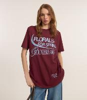 Camiseta T-shirt Com Estampa Lettering do Diabo Veste Prada - 2