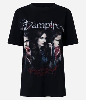 Camiseta T-shirt com Estampa Vampire Diaries