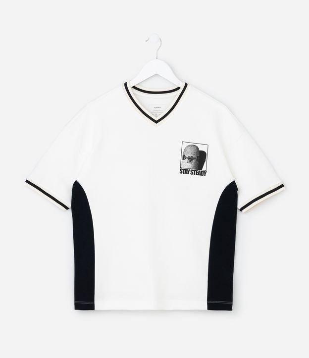 Camiseta Infantil com Estampa e Lettering Stay Steady - Tam 5 a 14 Anos - 1