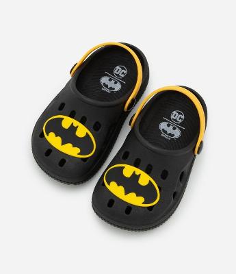 Sandália Babuche Infantil com Patch Batman - Tam 20 ao 33