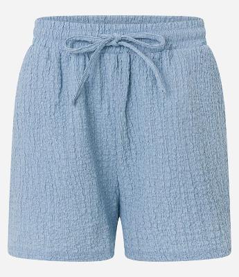 Bermuda Reta em Chambray Texturizada